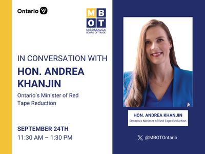 Fireside Chat with Hon. Andrea Khanjin, Minister of Red Tape Reduction